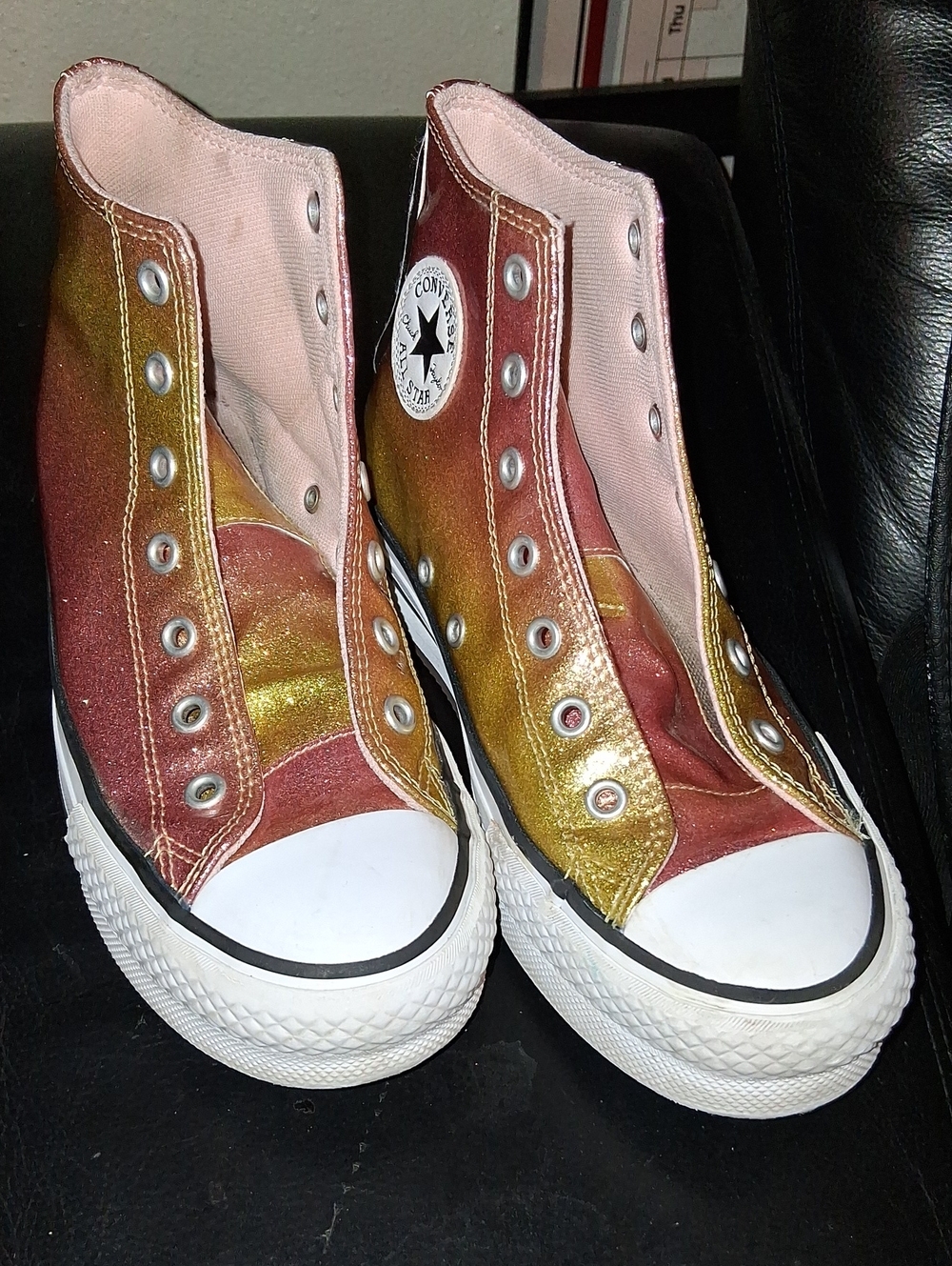 Rainbow Glitter Converse